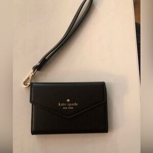 Kate Spade Black Phone Case with Strap